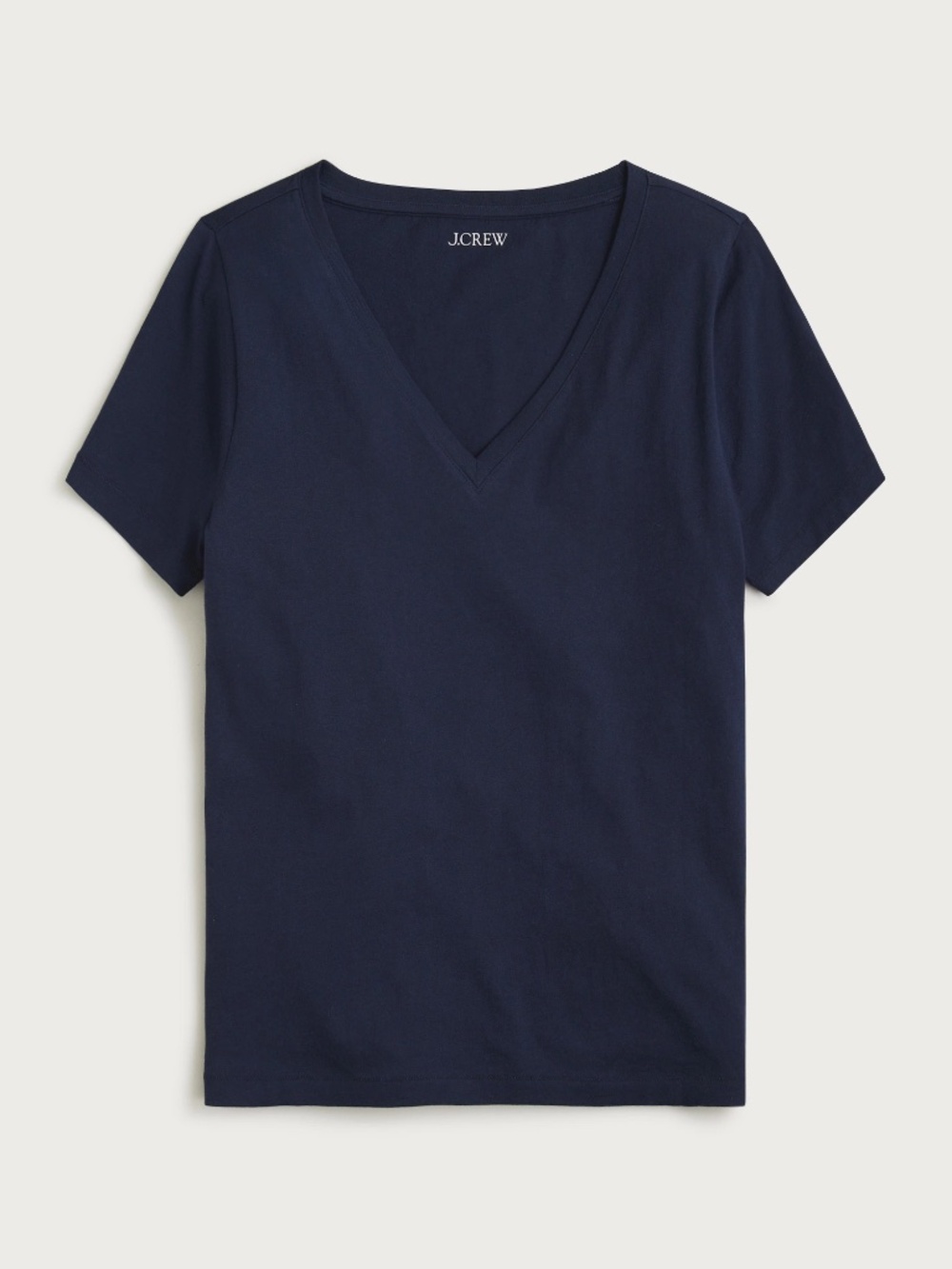 J. Crew Vintage Jersey Classic Fit V-neck T-shirt - Navy, L